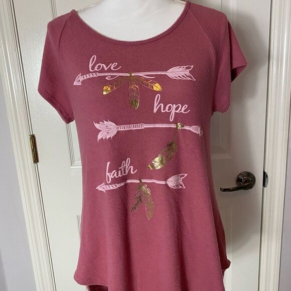 SJS SMALL "LOVE HOPE FAITH" Soft Top NWT - Picture 6 of 8